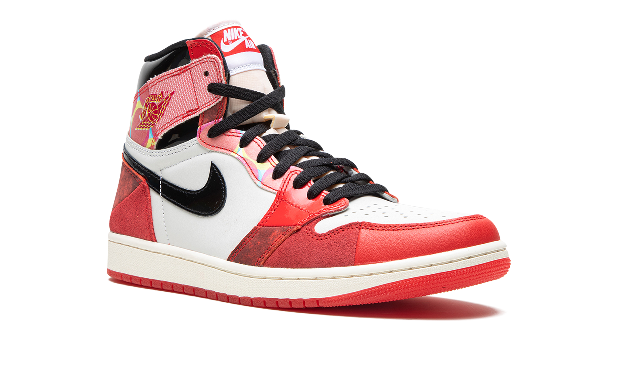 jordan 1 retro high og spider man across the spider verse special box+DV1748-601+diagnol right view