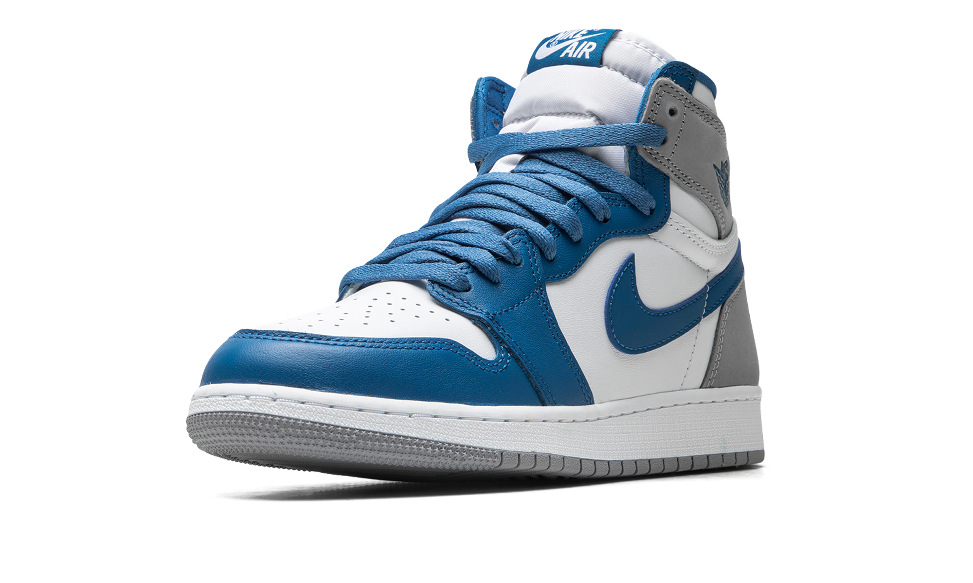 jordan 1 retro high og true blue gs+FD1437-410+left diagnol single view