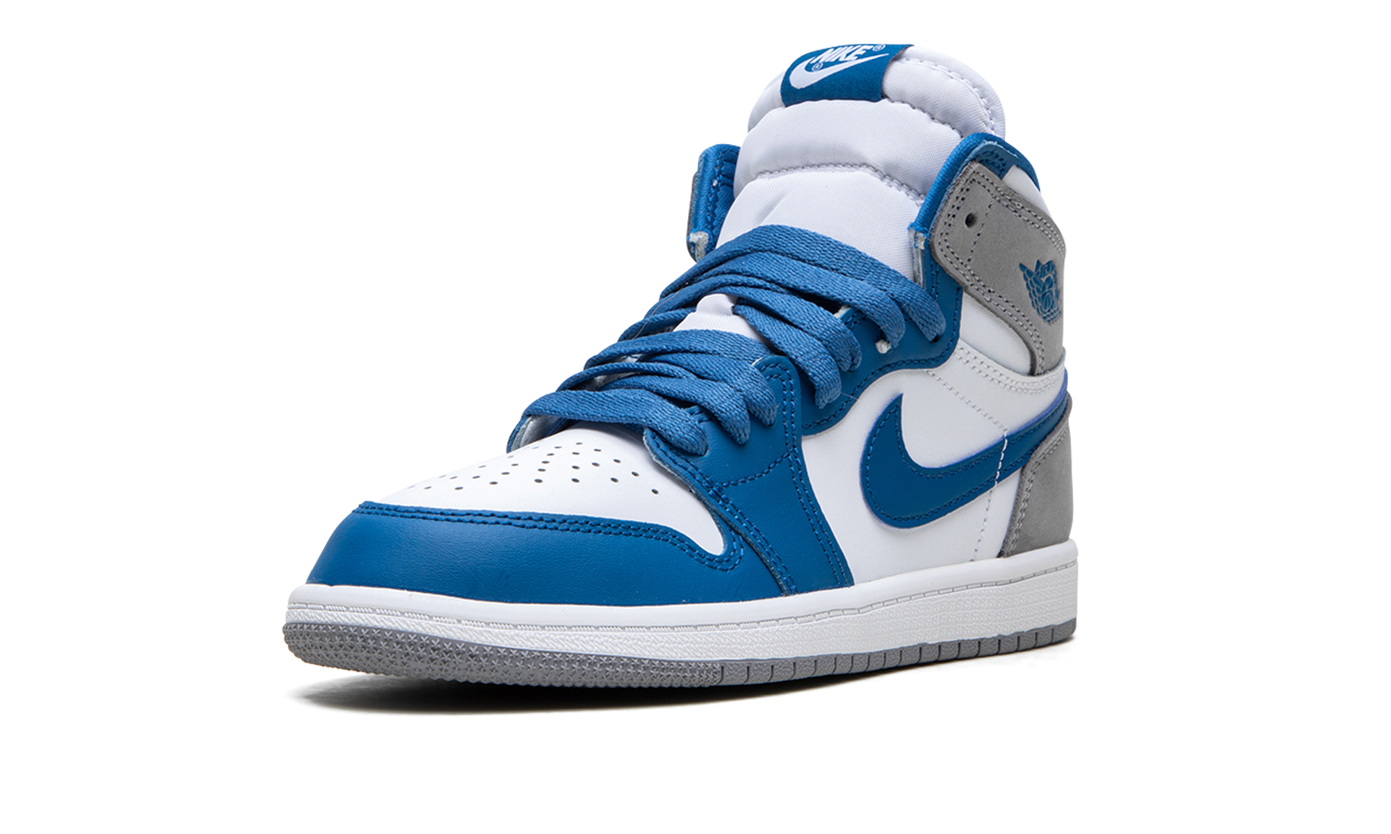 jordan 1 retro high og true blue ps+FD1412-410+left diagnol single view