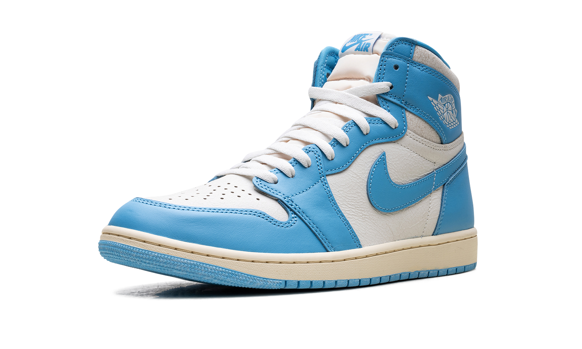 jordan 1 retro high og unc reimagined+DZ5485-402+left diagnol single view