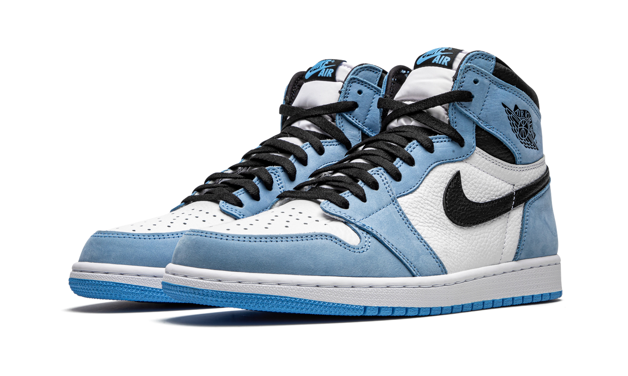 jordan 1 retro high og university blue+555088-134+diagnol left view