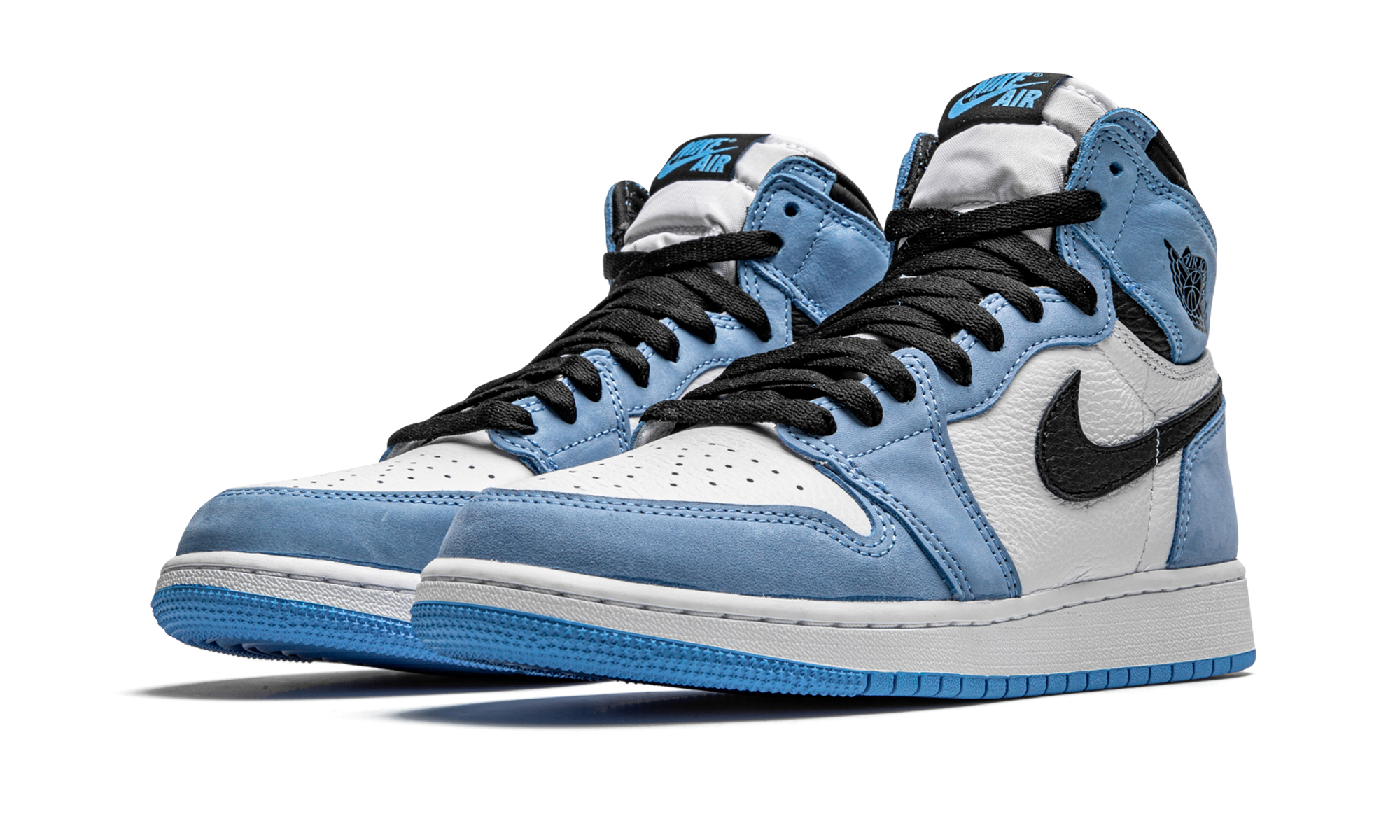 jordan 1 retro high og university blue gs+575441-134+diagnol left view