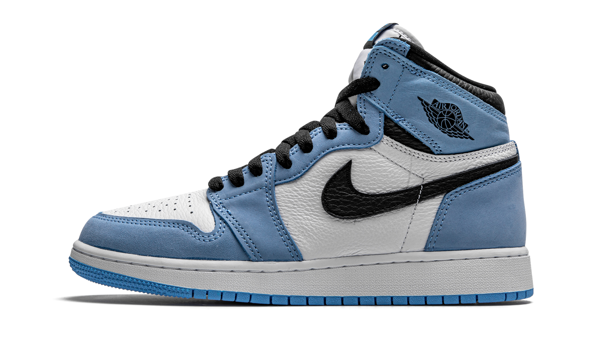 jordan 1 retro high og university blue gs+575441-134+diagnol right view 1