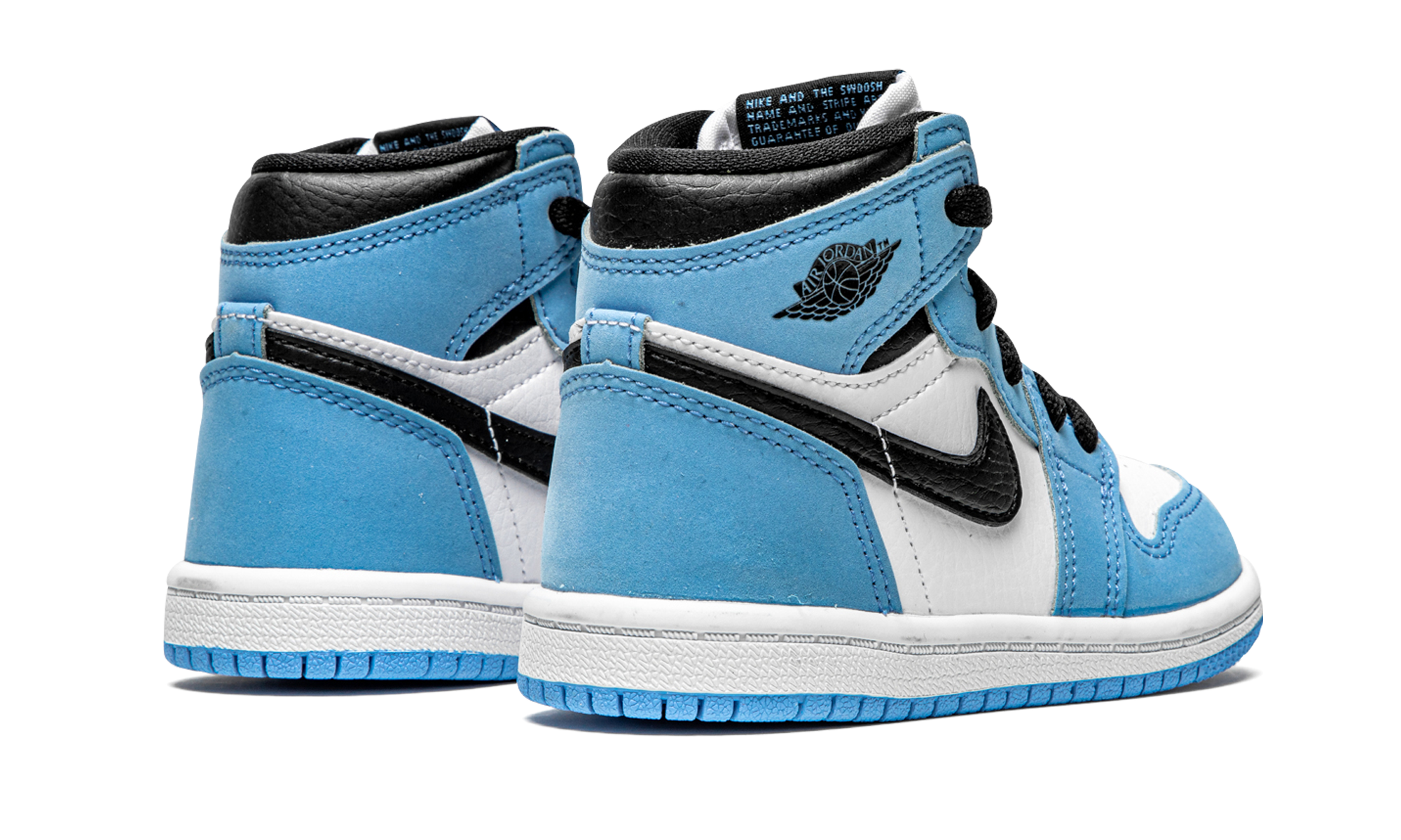 jordan 1 retro high og university blue td+AQ2665-134+diagnol right behind view