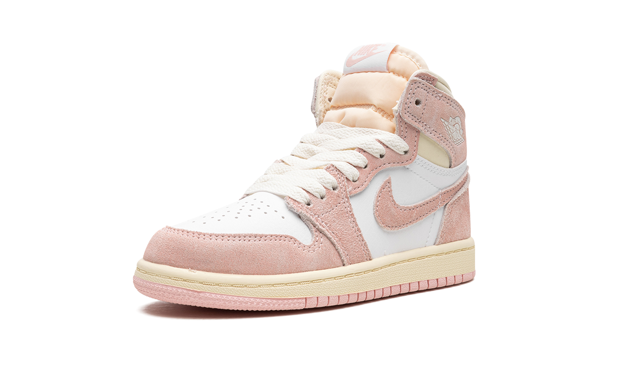 jordan 1 retro high og washed pink ps+FD2597-600+left diagnol single view