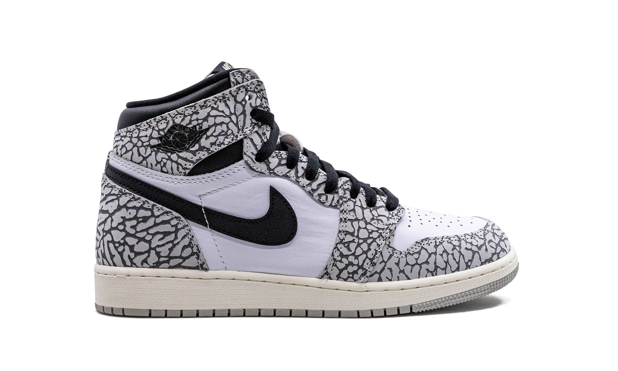 jordan 1 retro high og white cement gs+FD1437-052+right view