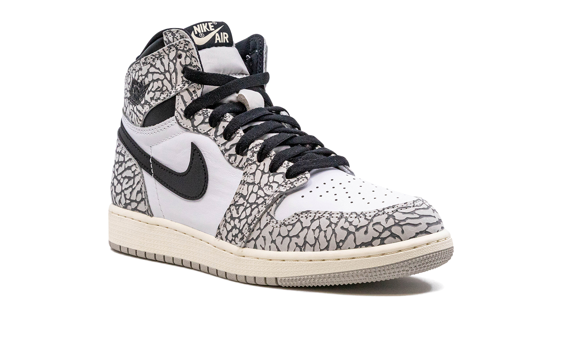 jordan 1 retro high og white cement gs+FD1437-052+diagnol right view
