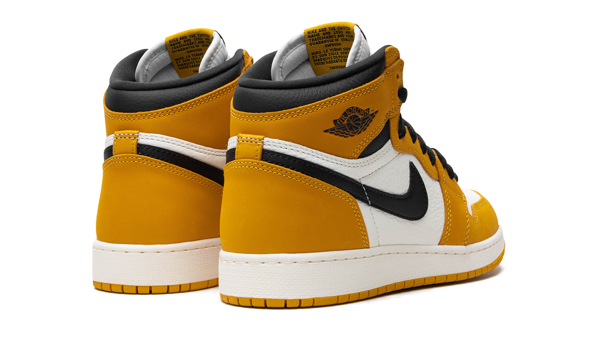 jordan 1 retro high og yellow ochre gs+FD1437-701+diagnol right behind view