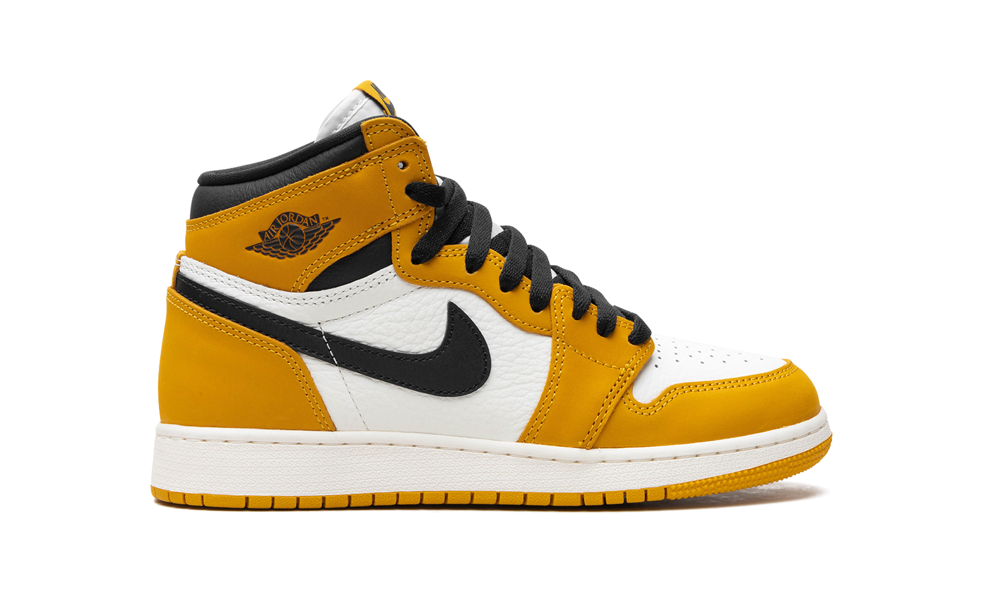 jordan 1 retro high og yellow ochre gs+FD1437-701+right view