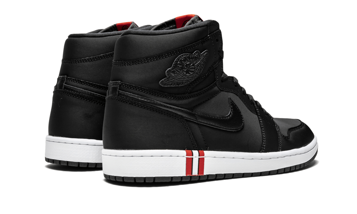 jordan 1 retro high paris saint germain+AR3254-001+diagnol right behind view