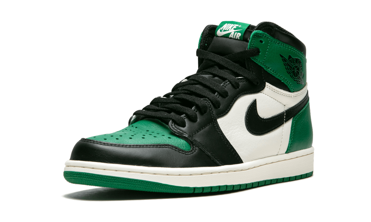 jordan 1 retro high pine green+555088-302+left diagnol single view