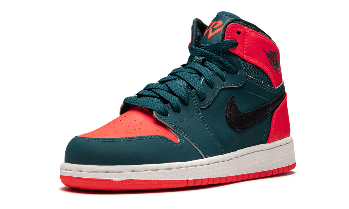 jordan 1 retro high russell westbrook gs+705300-312+left diagnol single view