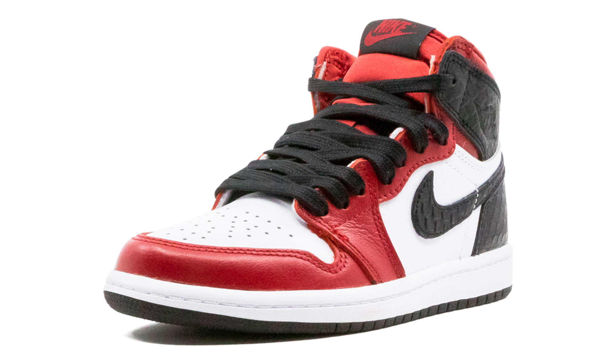 jordan 1 retro high satin snake chicago ps+CU0449-601+left diagnol single view