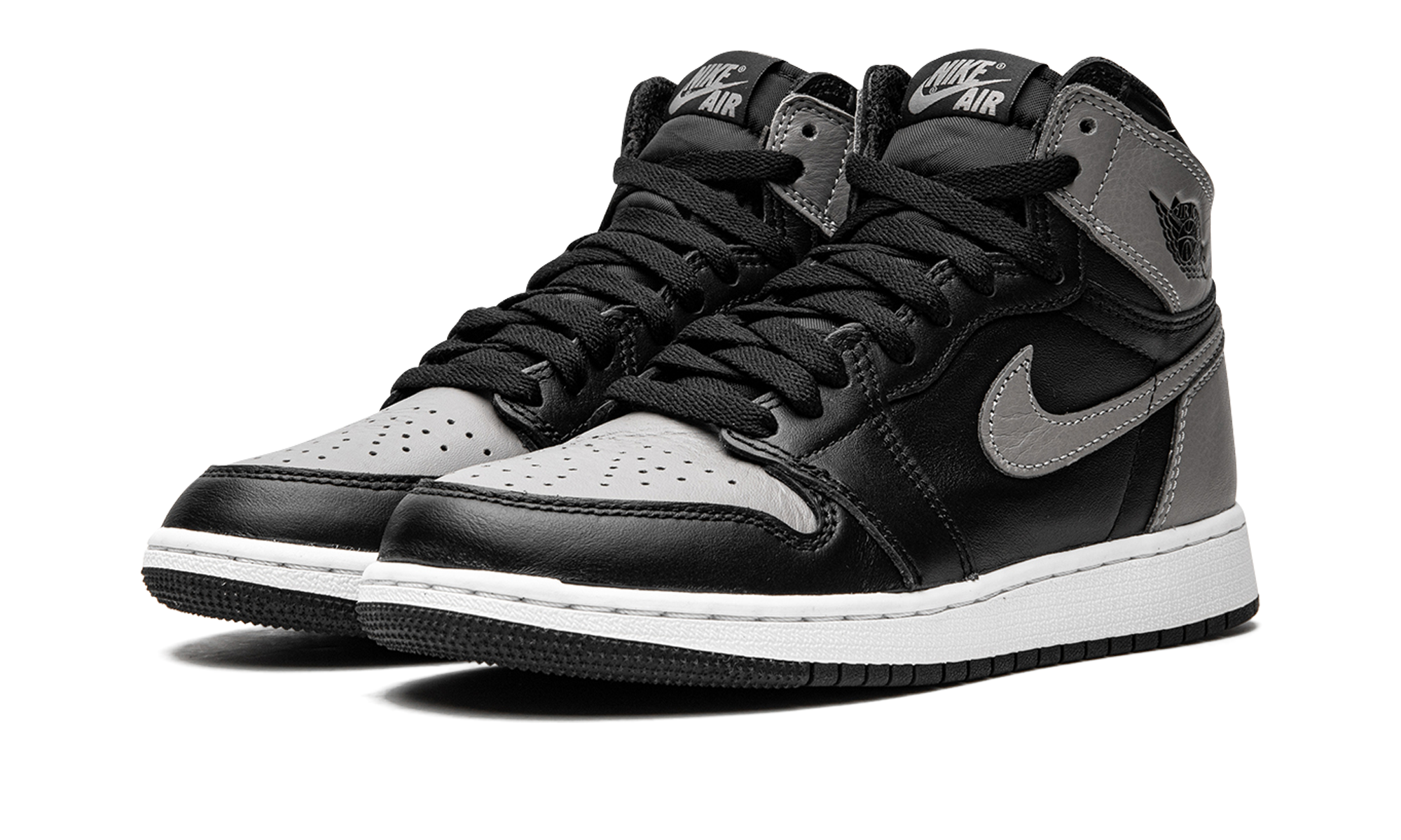 jordan 1 retro high shadow 2018 gs+575441-013+diagnol left view