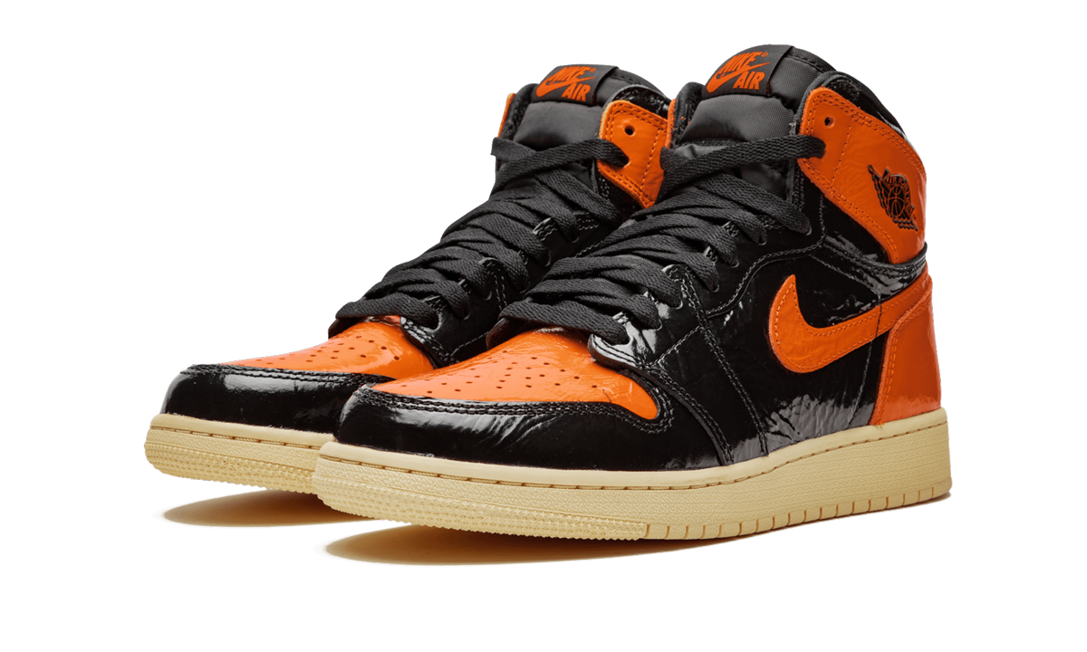jordan 1 retro high shattered backboard 3 0 gs+575441-028+diagnol left view