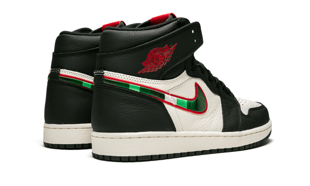 jordan 1 retro high sports illustrated a star is born+555088-015+diagnol right behind view