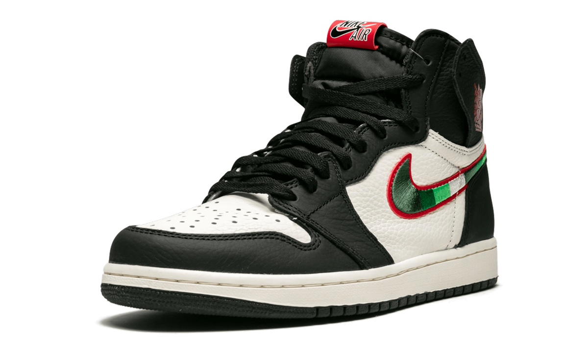 jordan 1 retro high sports illustrated a star is born+555088-015+left diagnol single view
