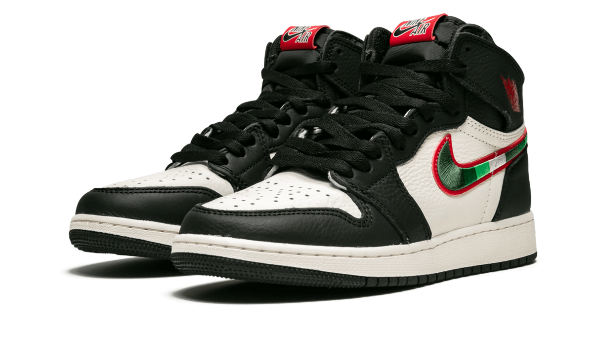 jordan 1 retro high sports illustrated a star is born gs+575441-015+diagnol left view