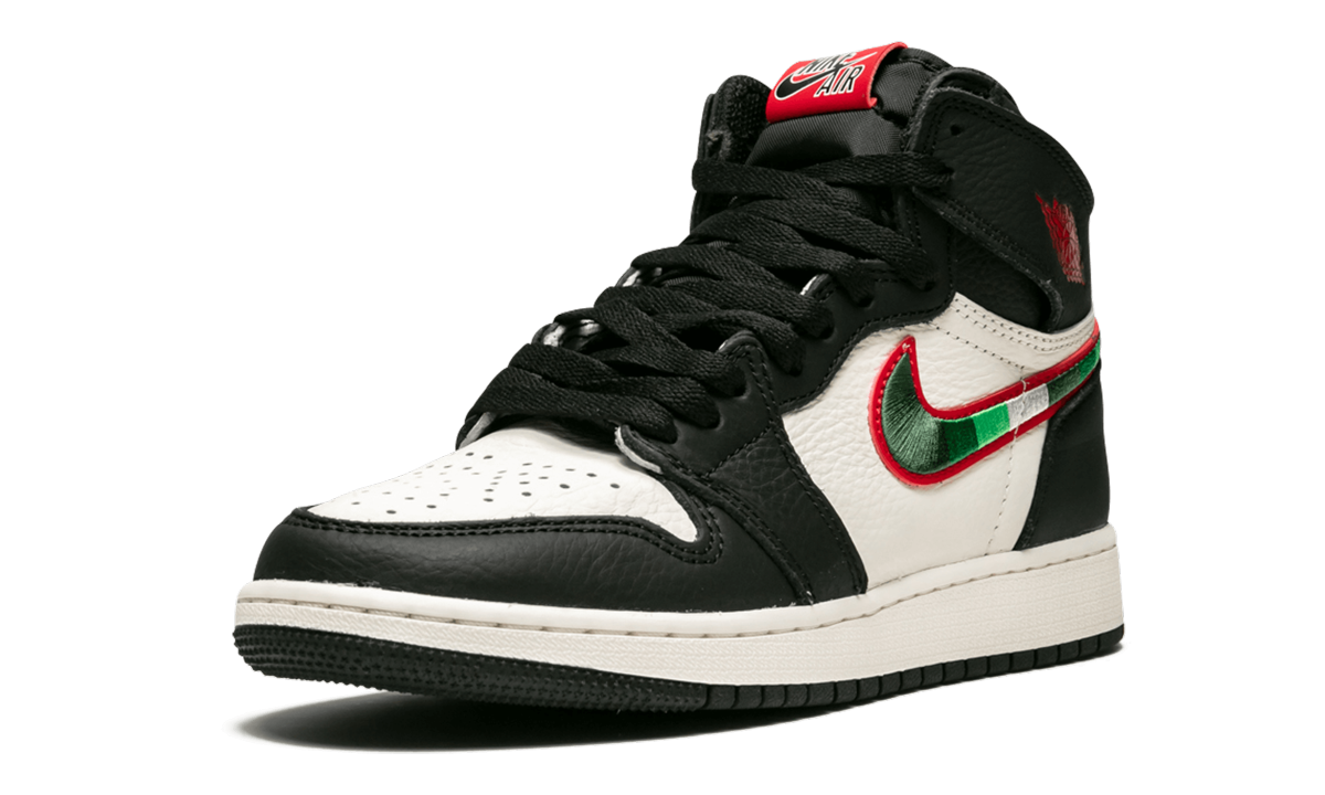 jordan 1 retro high sports illustrated a star is born gs+575441-015+left diagnol single view