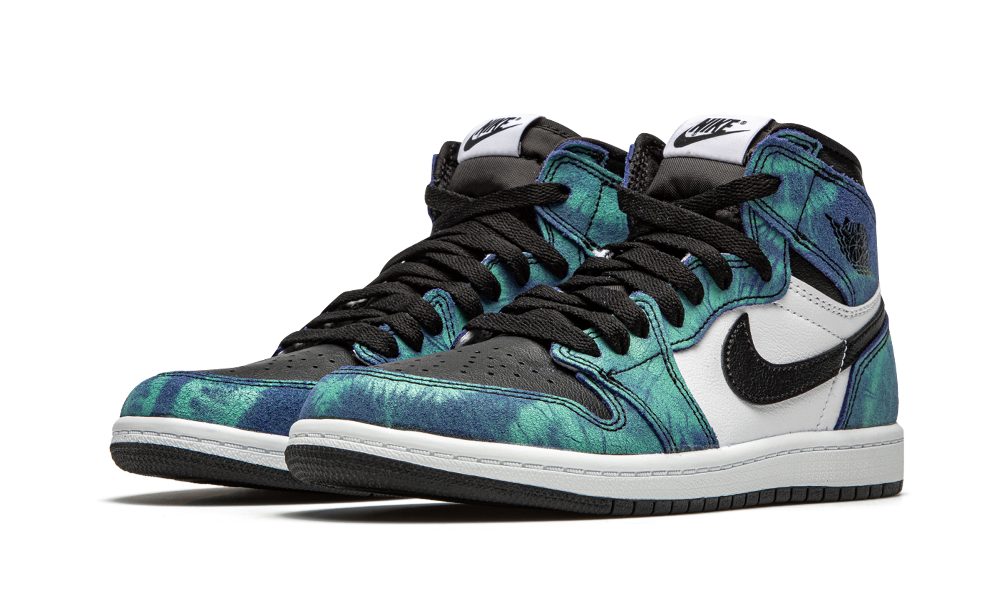 jordan 1 retro high tie dye ps+CU0449-100+diagnol left view