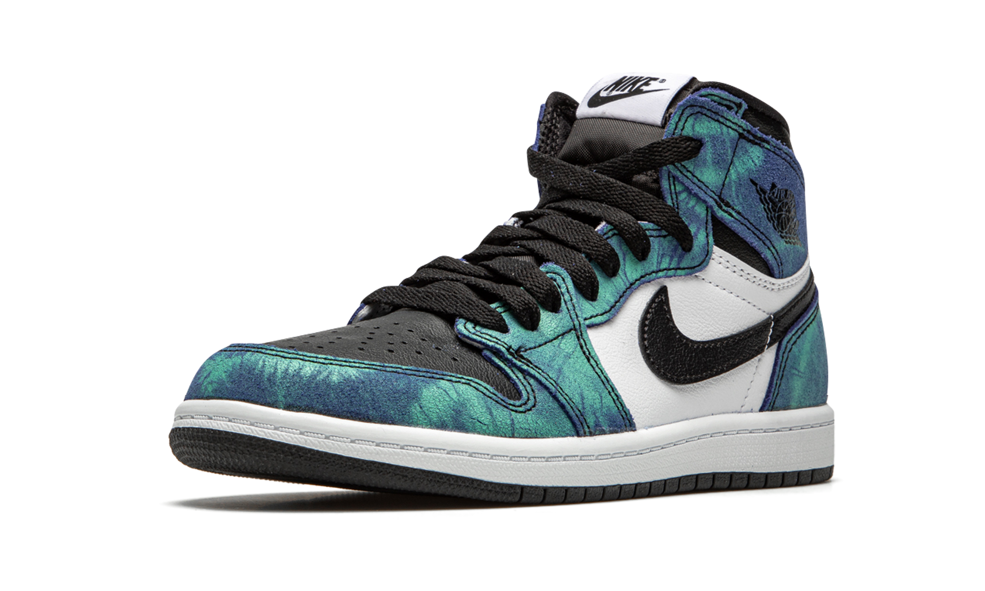 jordan 1 retro high tie dye ps+CU0449-100+left diagnol single view