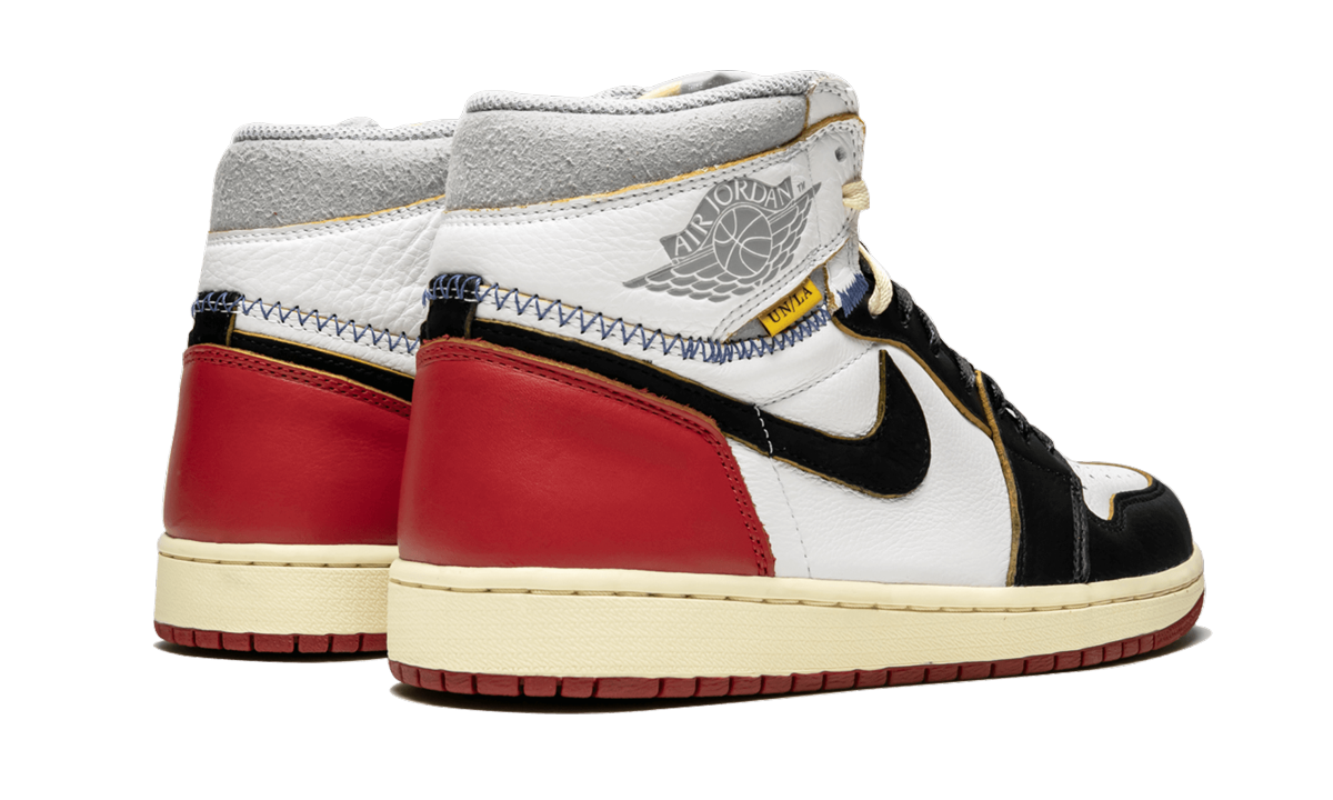 jordan 1 retro high union los angeles black toe+BV1300-106+diagnol right behind view