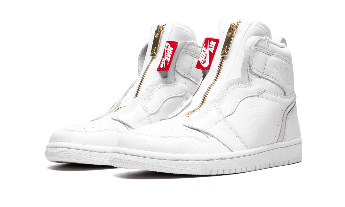 jordan 1 retro high zip white women s+AQ3742-116+diagnol left view
