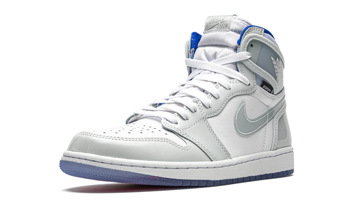 jordan 1 retro high zoom white racer blue+CK6637-104+left diagnol single view