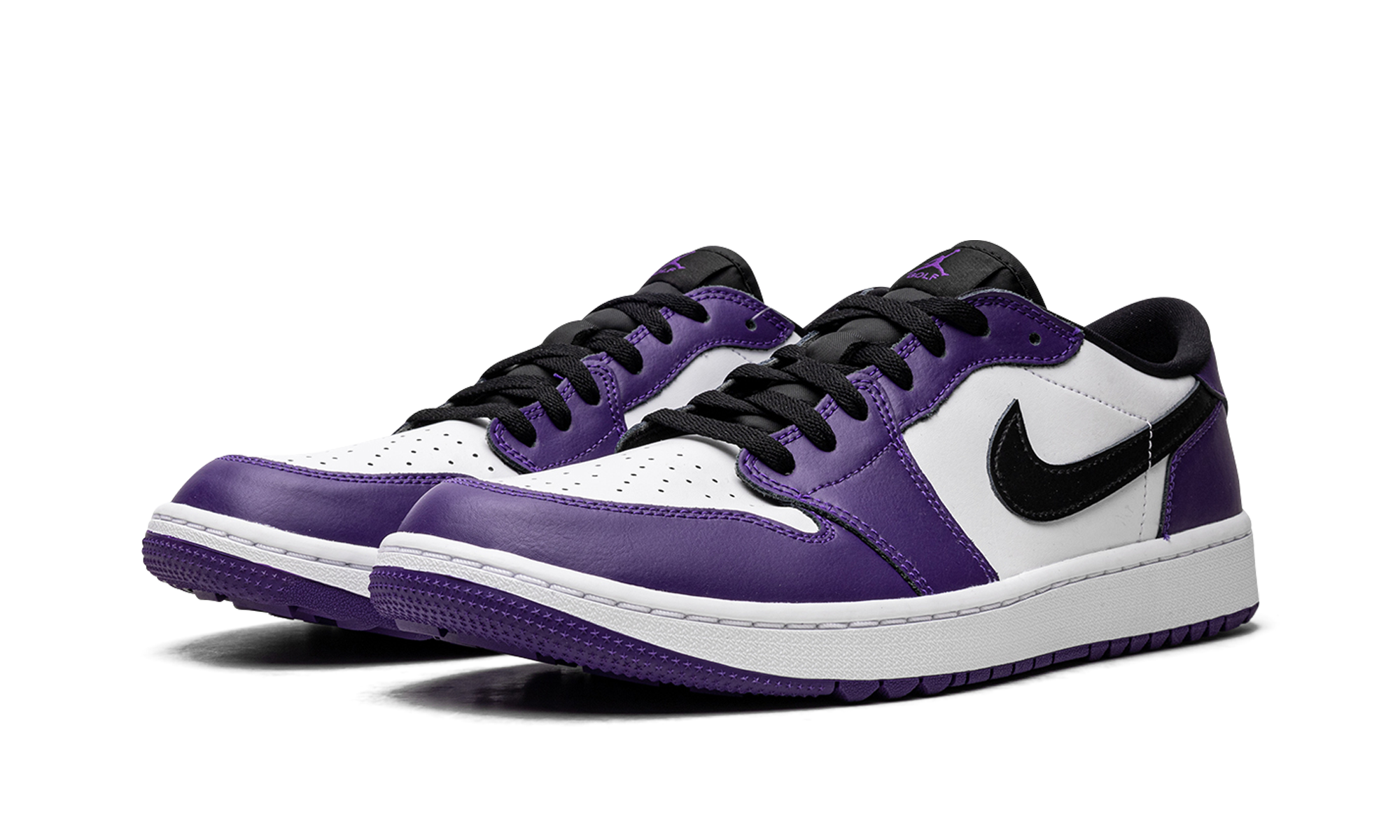 jordan 1 retro low golf court purple+DD9315-105+diagnol left view