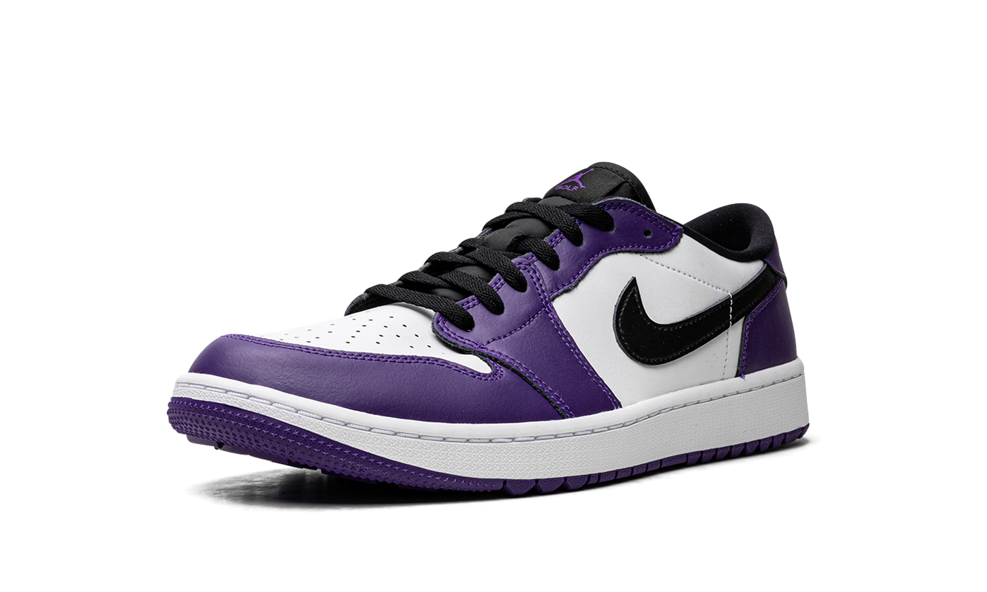 jordan 1 retro low golf court purple+DD9315-105+left diagnol single view