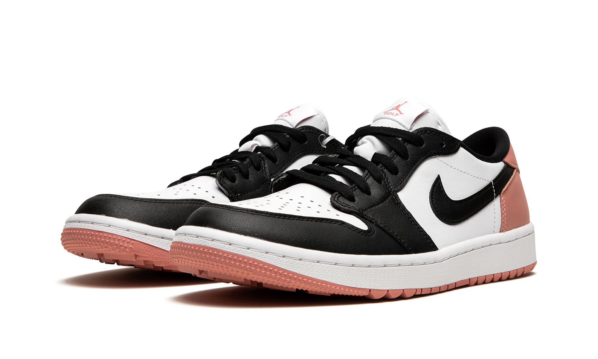 jordan 1 retro low golf rust pink+DD9315-106+diagnol left view