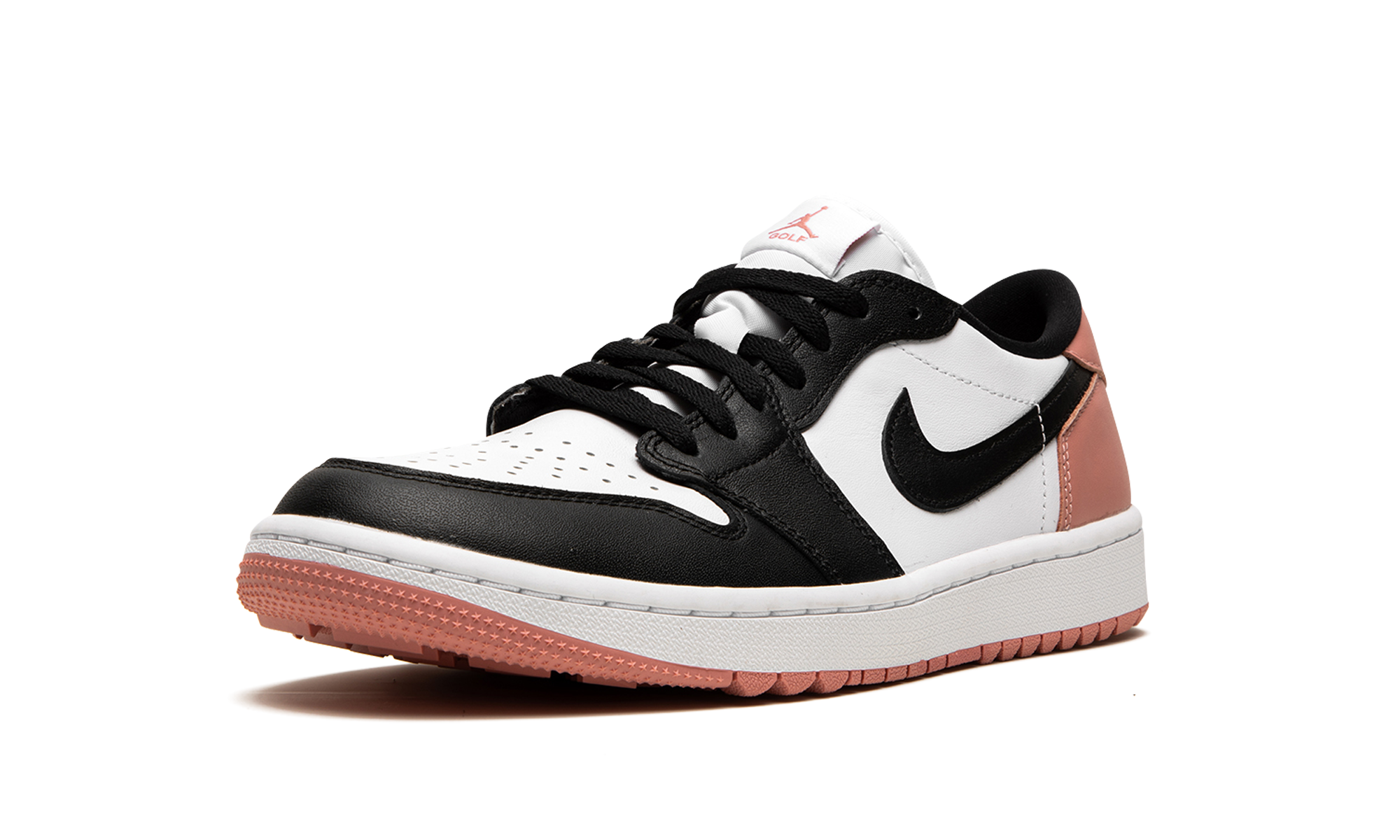 jordan 1 retro low golf rust pink+DD9315-106+left diagnol single view