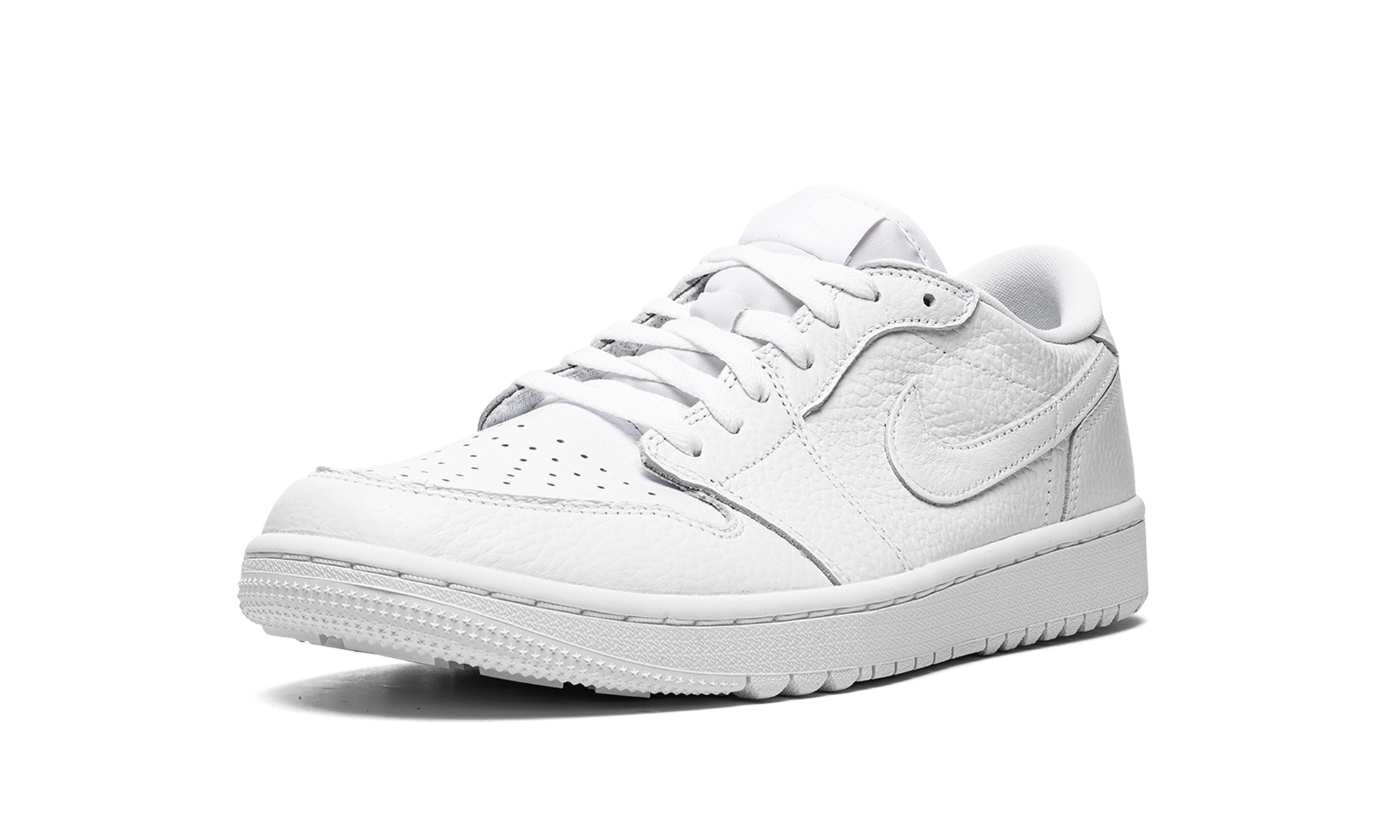 jordan 1 retro low golf triple white+DD9315-101+left diagnol single view
