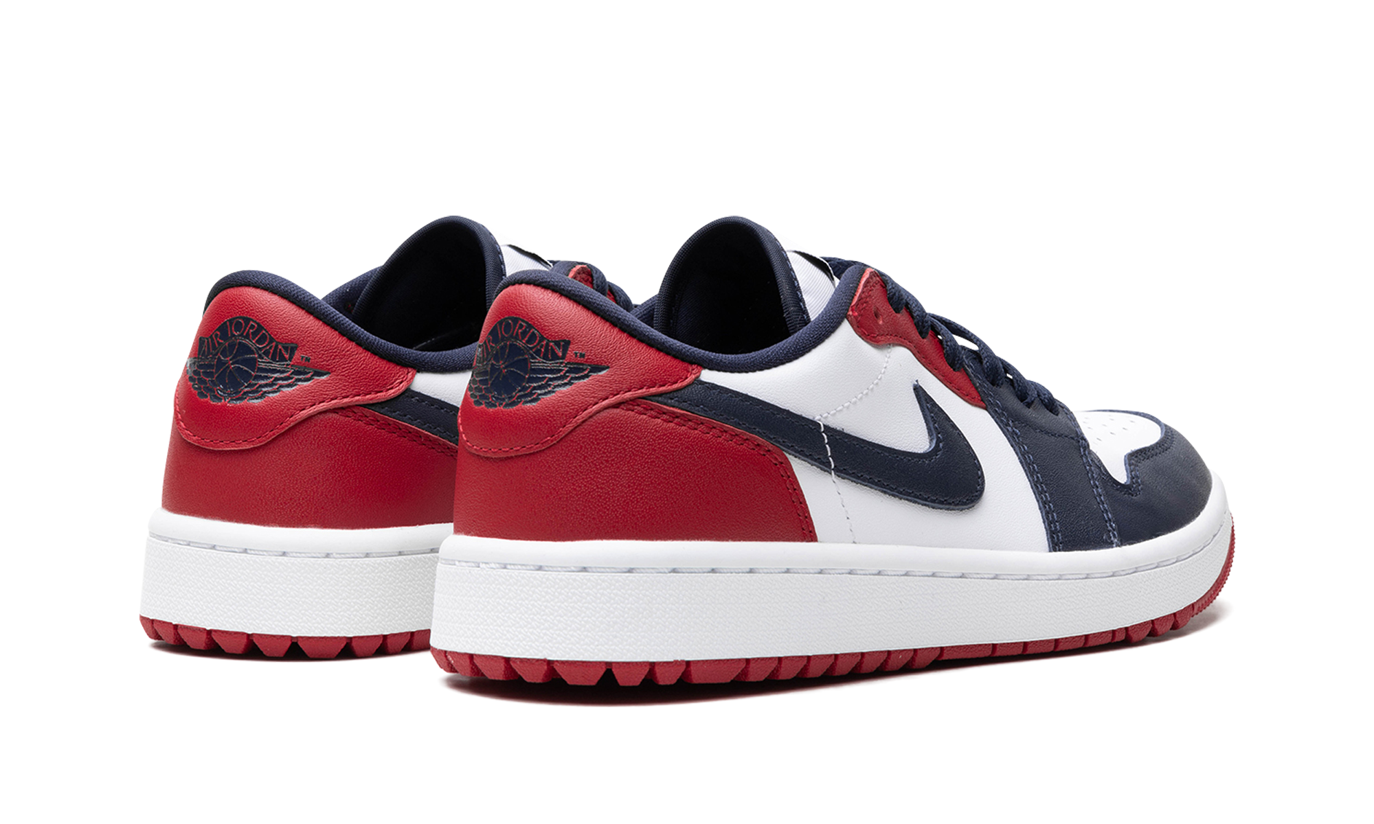 jordan 1 retro low golf usa+DD9315-113+diagnol right behind view
