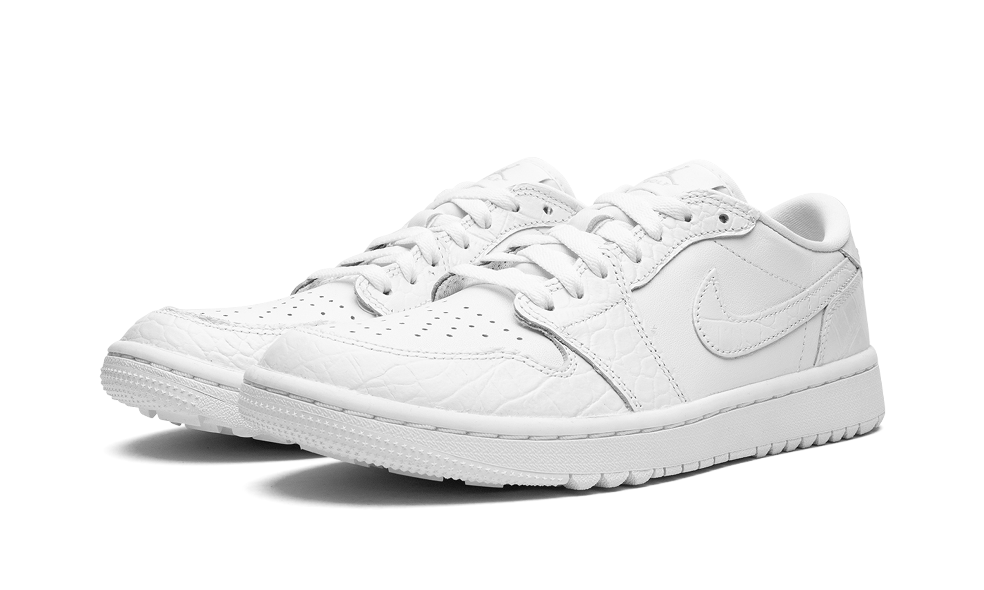 jordan 1 retro low golf white croc+DD9315-110+diagnol left view