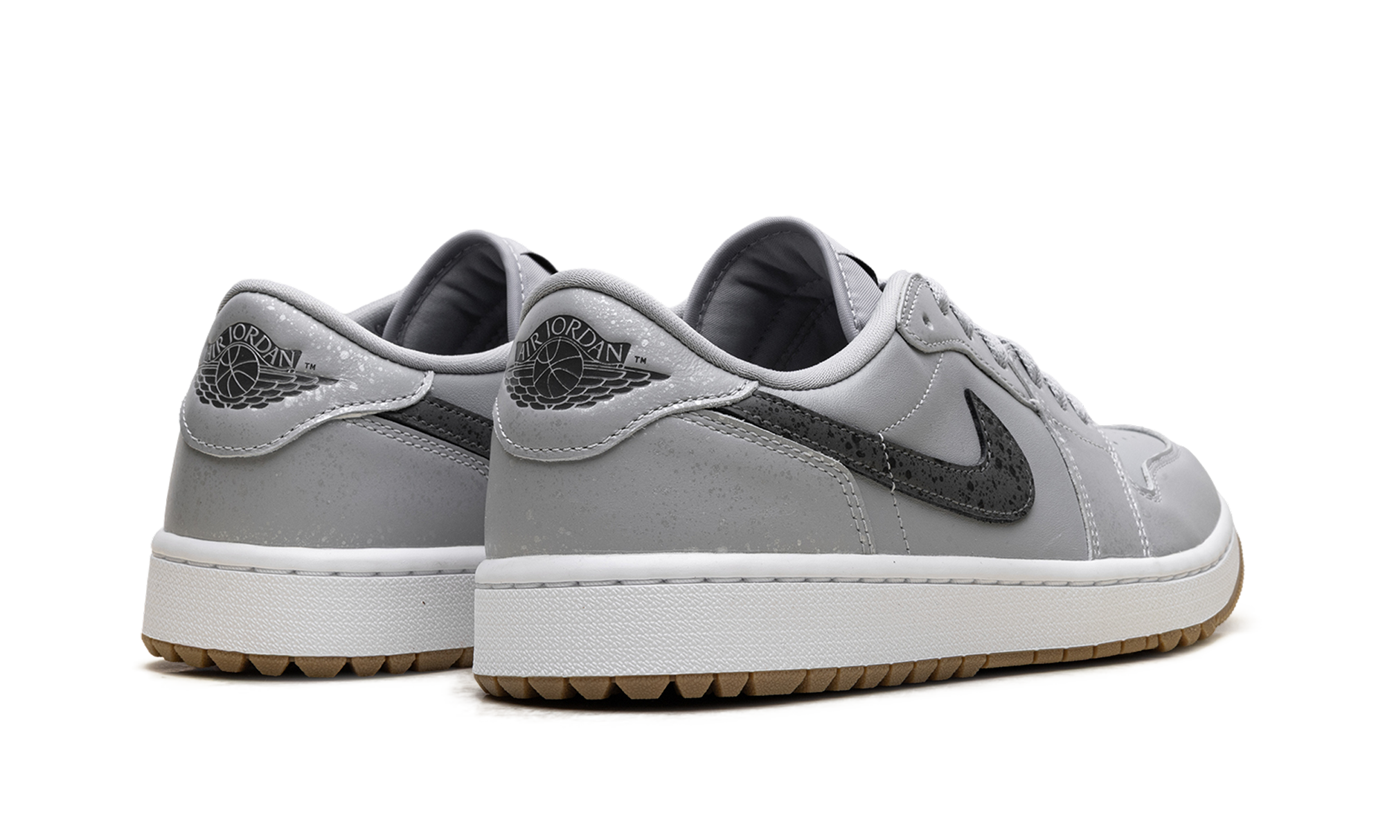 jordan 1 retro low golf wolf grey gum+DD9315-006+diagnol right behind view