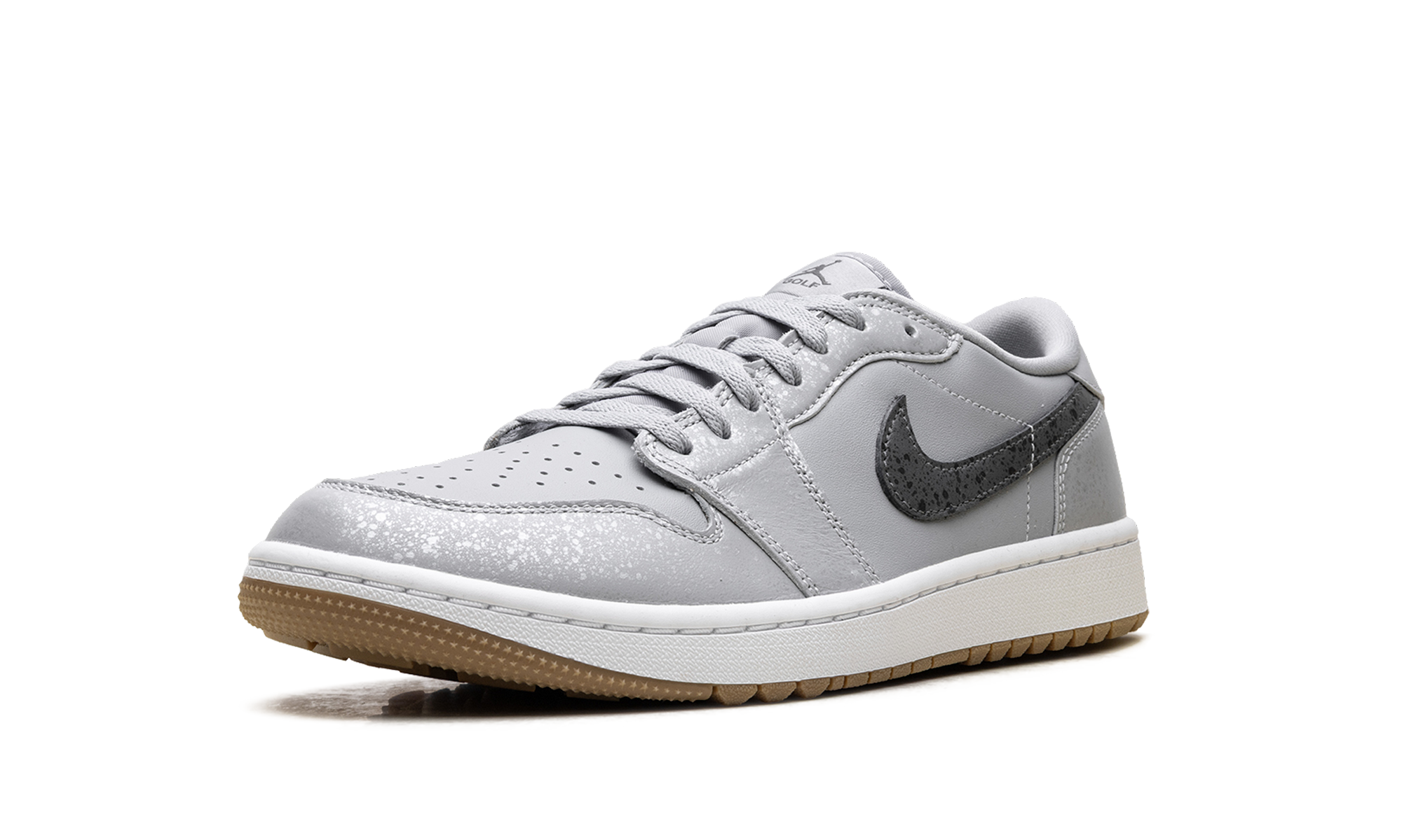 jordan 1 retro low golf wolf grey gum+DD9315-006+left diagnol single view