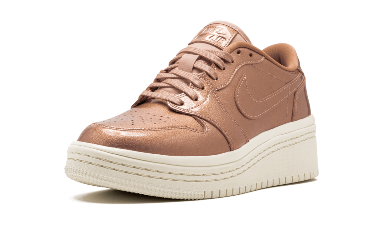 jordan 1 retro low lifted metallic red bronze women s+AO1334-901+left diagnol single view