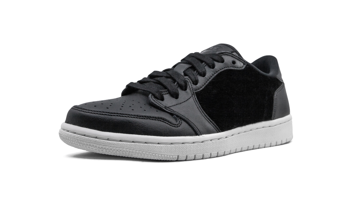 jordan 1 retro low ns black pony hair women s+AO1935-001+left diagnol single view