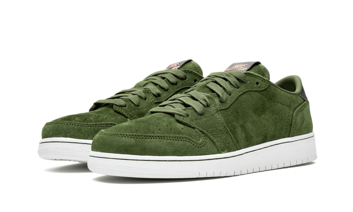 jordan 1 retro low ns legion green gs+919705-330+diagnol left view
