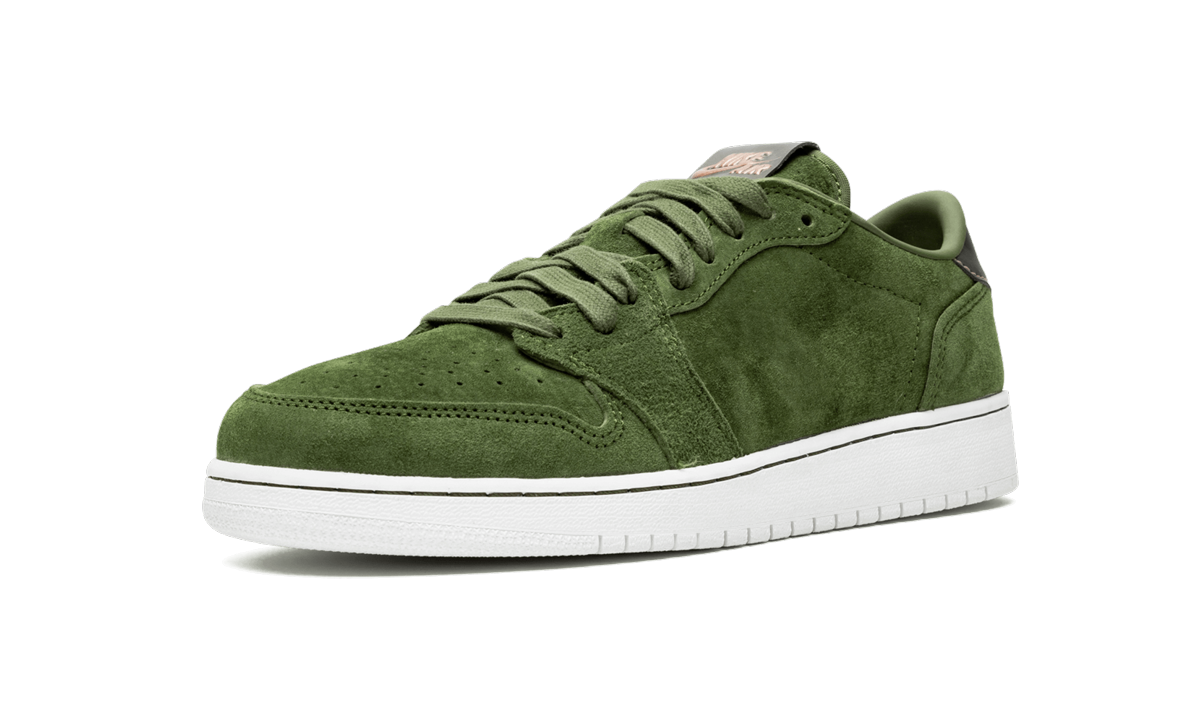 jordan 1 retro low ns legion green gs+919705-330+left diagnol single view