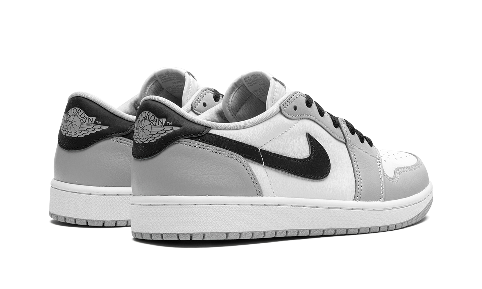 jordan 1 retro low og barons+CZ0790-110+diagnol right behind view