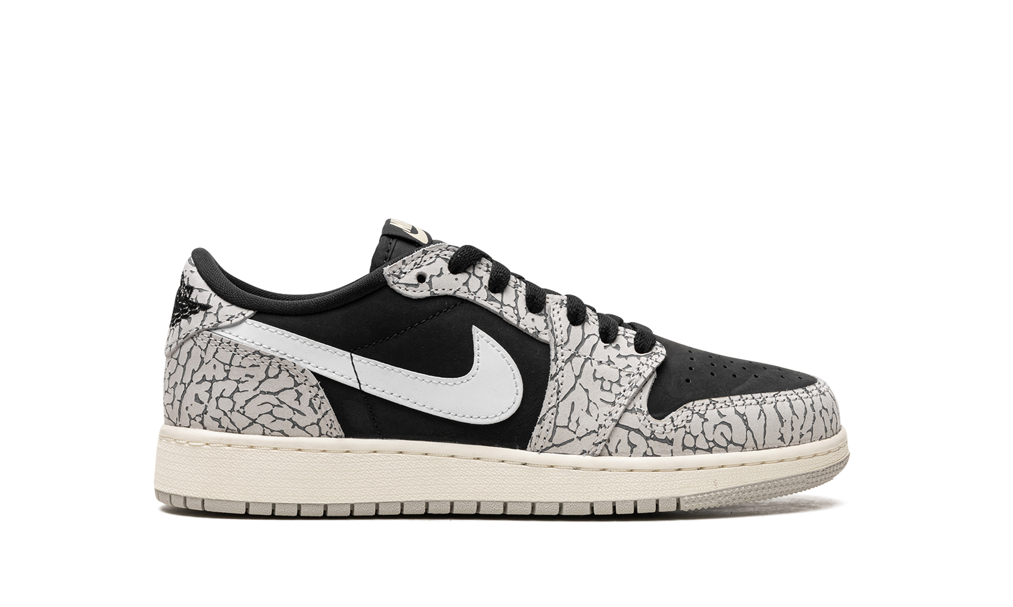 jordan 1 retro low og black cement gs+CZ0858-001+right view
