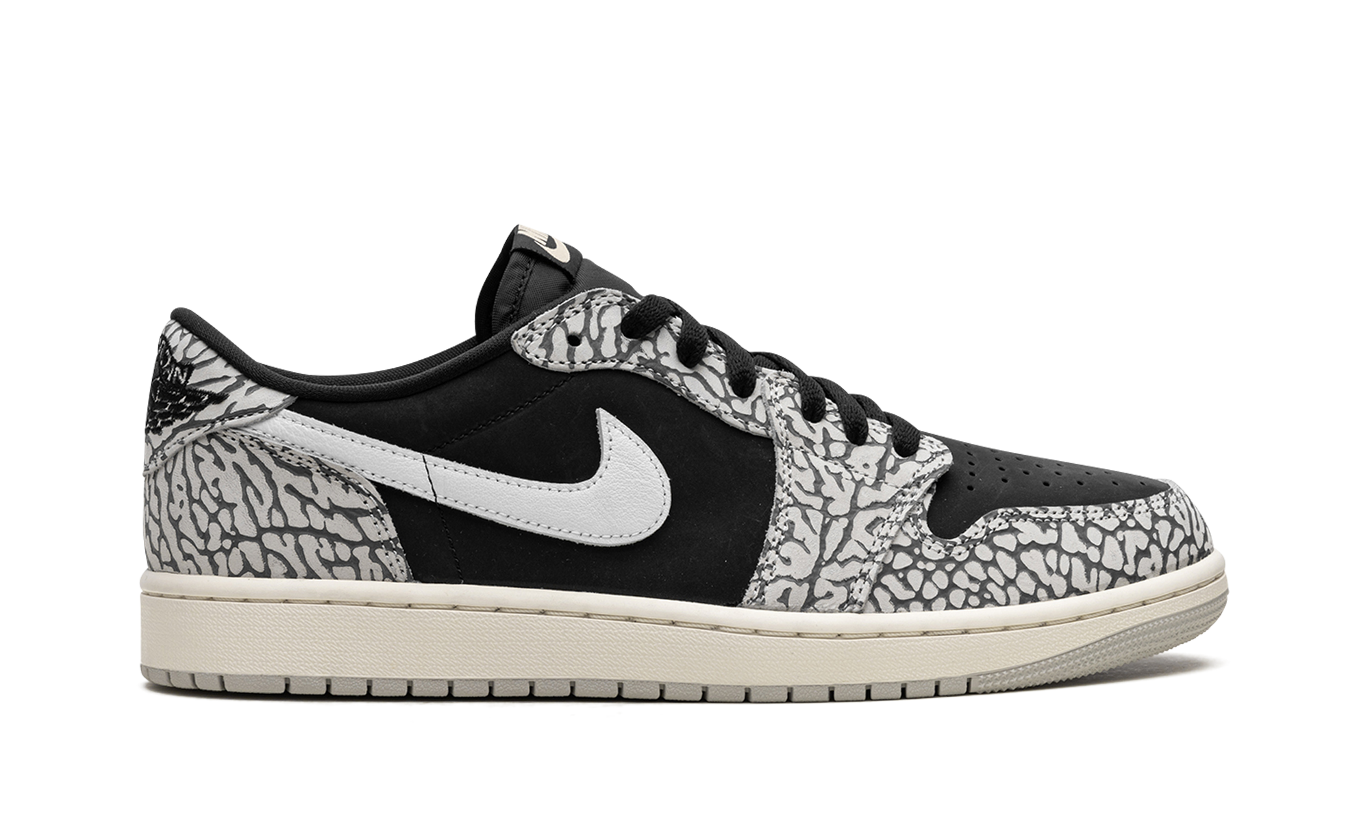 jordan 1 retro low og black cement women s+CZ0775-001+right view