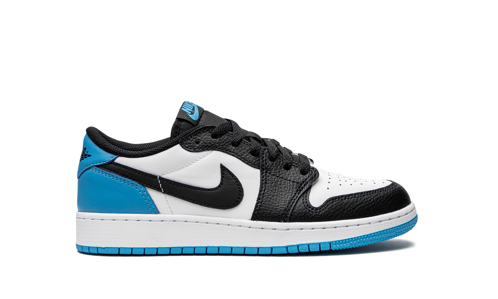 jordan 1 retro low og black dark powder blue gs+CZ0858-104+right view