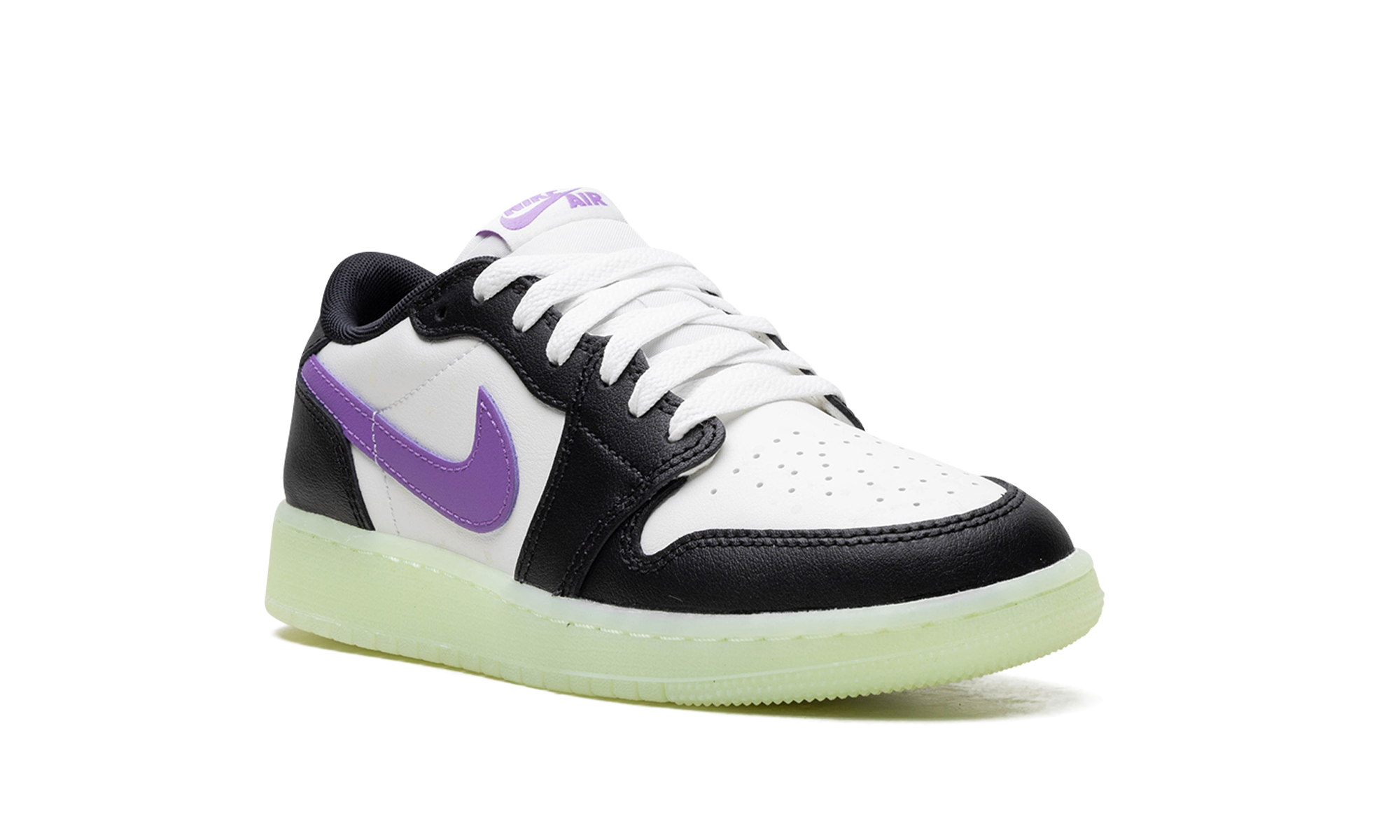 jordan 1 retro low og black raspberry gs+HF0410-001+diagnol right view