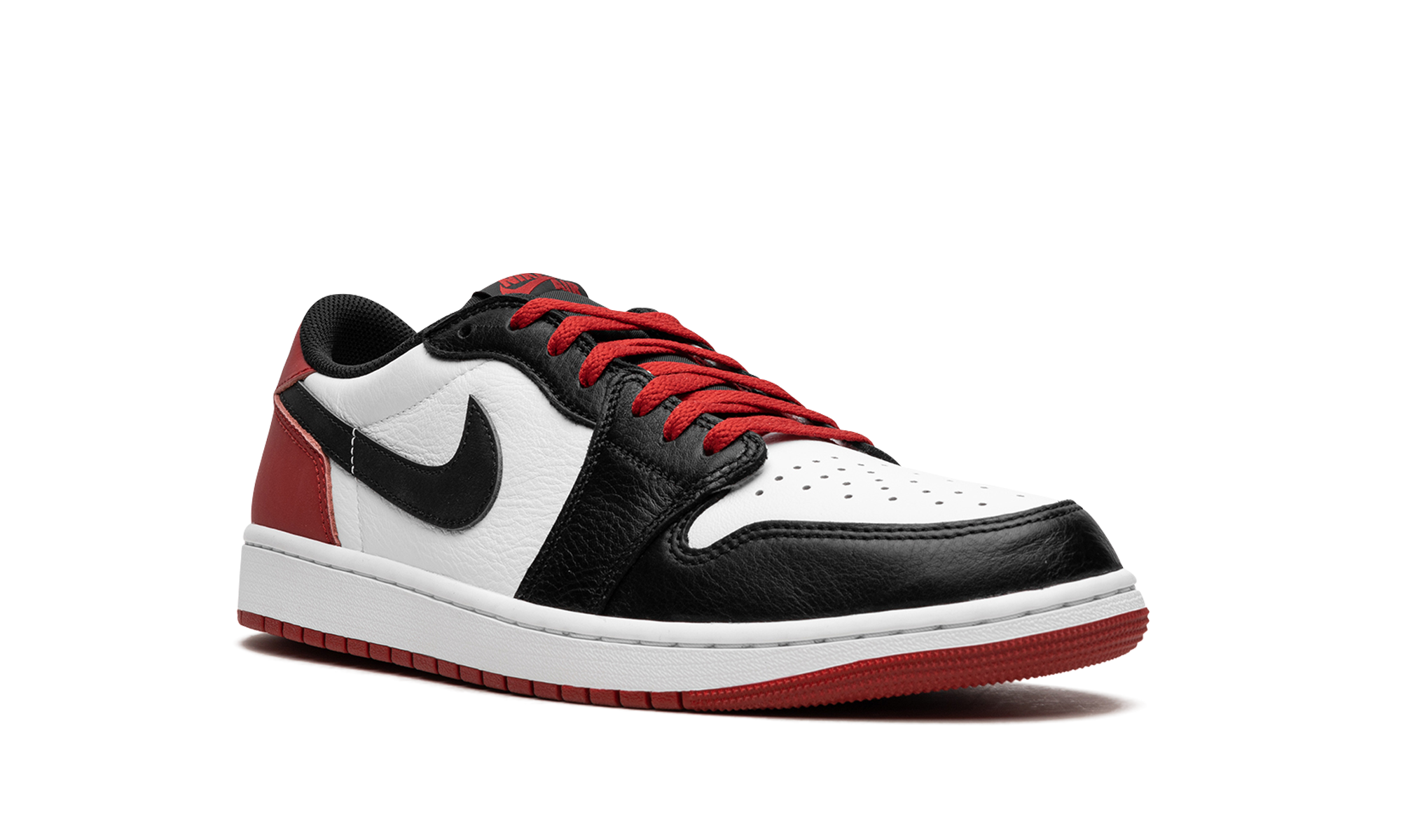jordan 1 retro low og black toe 2023+CZ0790-106+diagnol right view