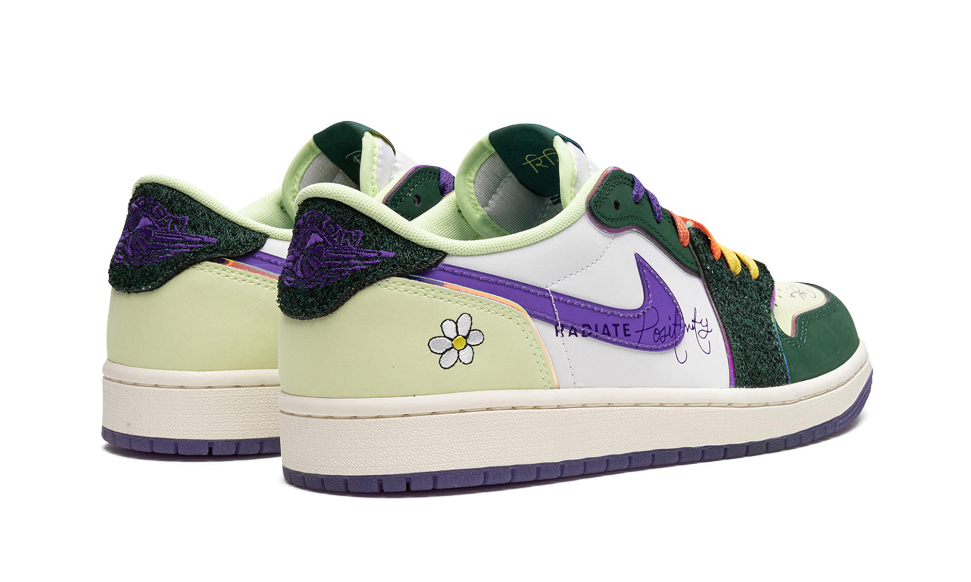 jordan 1 retro low og doernbecher 2023+FD9665-351+diagnol right behind view