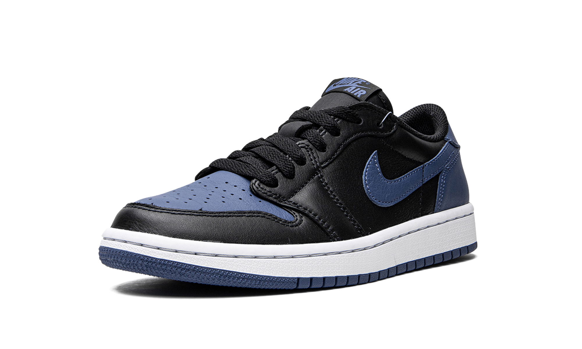 jordan 1 retro low og mystic navy women s+CZ0775-041+left diagnol single view