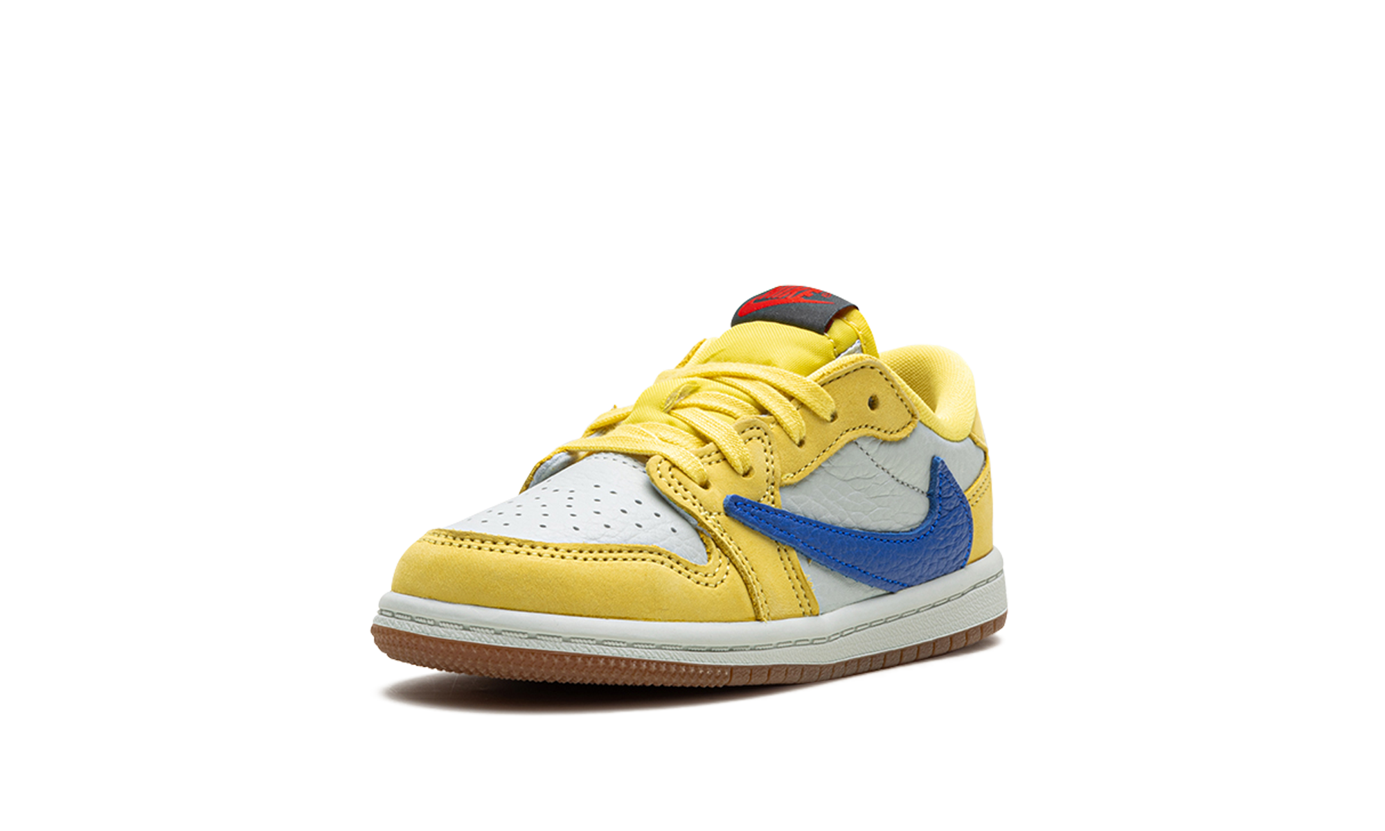 jordan 1 retro low og sp travis scott canary td+DZ5908-700+left diagnol single view